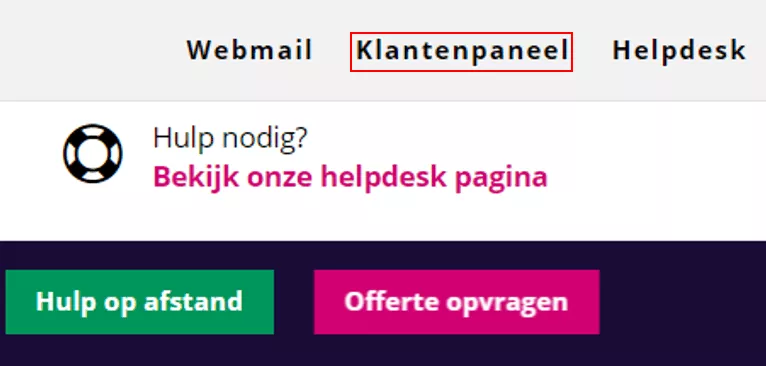 Waar vind ik de verhuiscode van mijn domeinnaam terug?