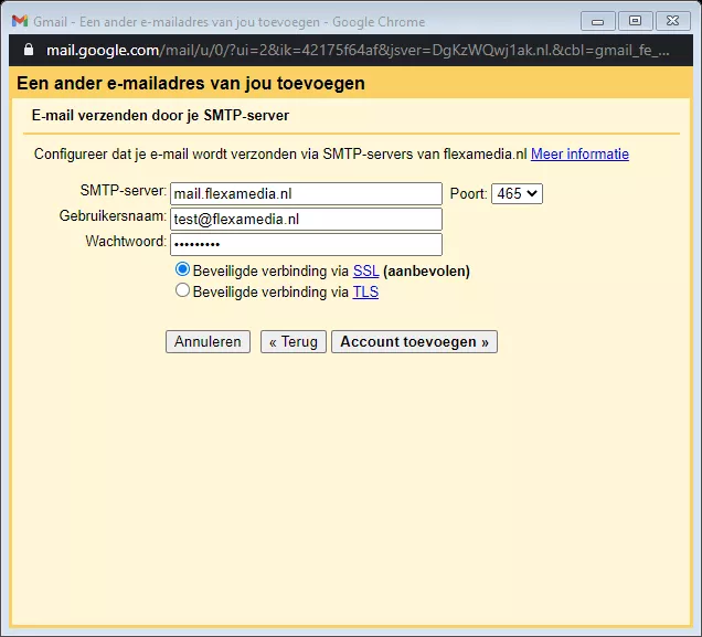 Hoe kan ik een e-mailadres toevoegen in Gmail?