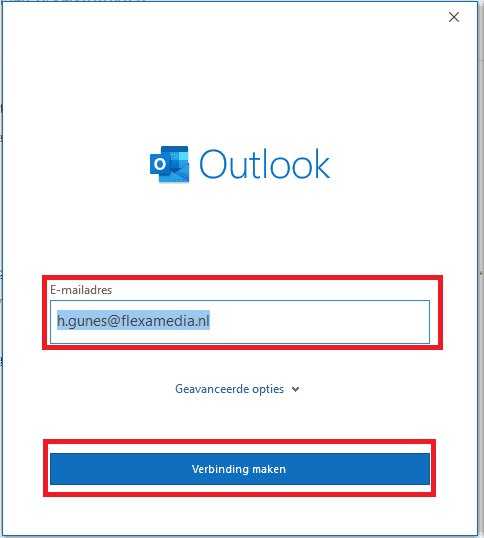 Een emailaccount instellen of toevoegen in Outlook