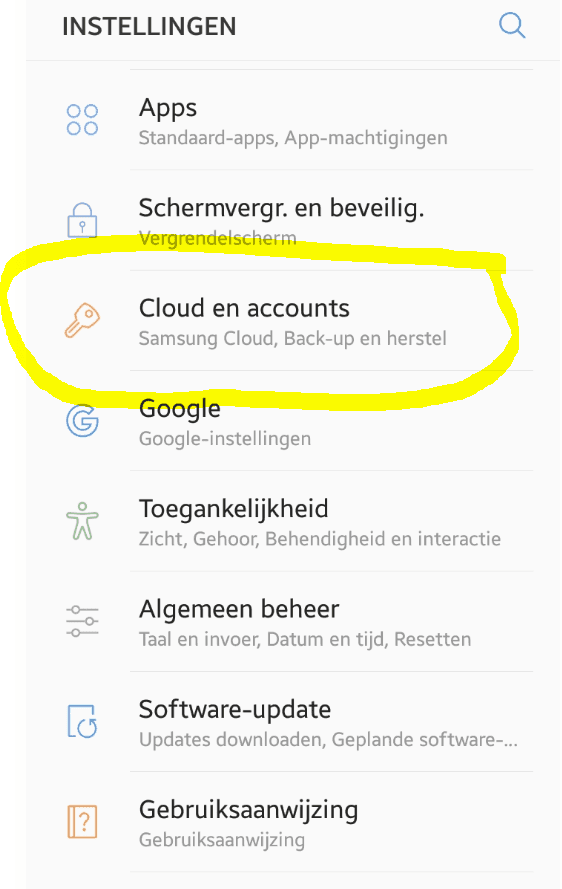 E-mail account toevoegen op een Android/Samsung