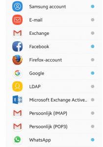 E-mail account toevoegen op een Android/Samsung