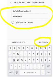 E-mail account toevoegen op een Android/Samsung
