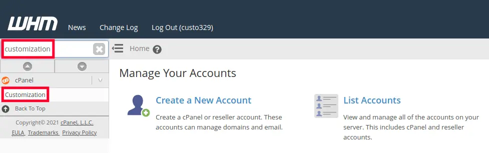 White-labeling: Je eigen logo en merknaam in WHM/cPanel tonen